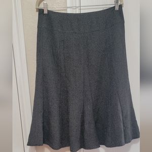 DRESSBARN BLACK TWEED LOOK ALINE SKIRT
